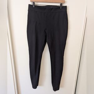 Quince Womens Large Tall Black Dress Pants Classic Contemporary Preppy Workwear